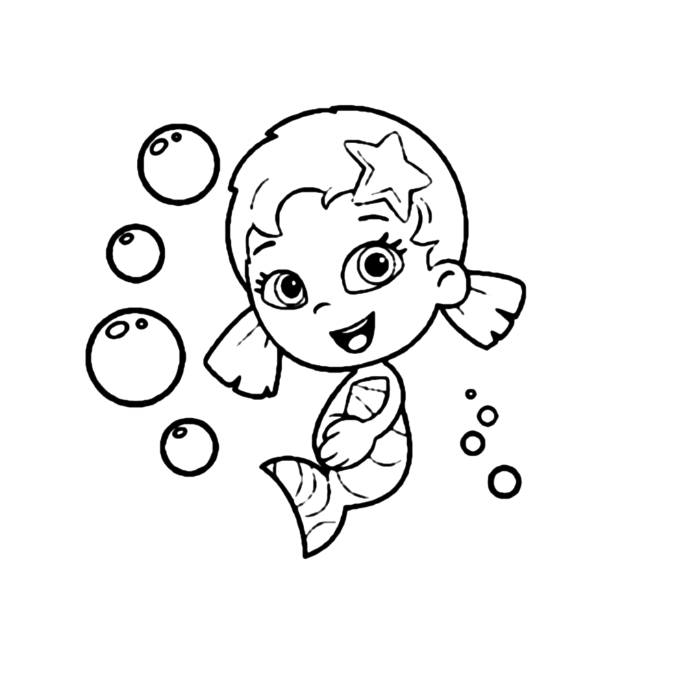 Plansa de colorat cu Bubble Guppies 28 26